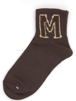 جوراب نیم ساق طرح حرف M...