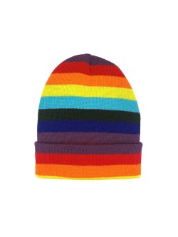 کلاه بافت طرح رنگین کمان
