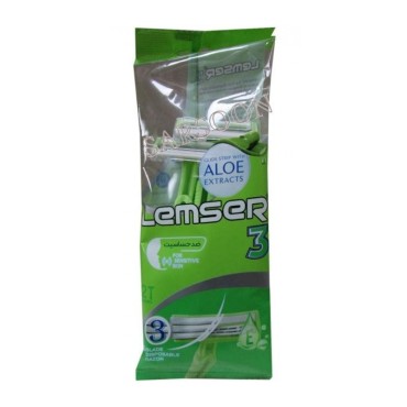 خودتراش 3 لبه سبز لمسر بسته 2 عددی