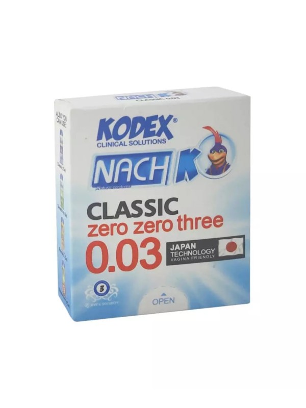 کاندوم مدل Classic Zero 0.03 کدکس بسته 3 عددی