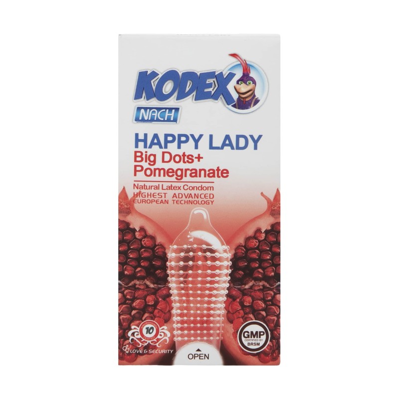 کاندوم مدل Happy Lady کدکس بسته 10 عددی