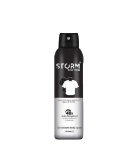 اسپری ضدتعریق مردانه مدل Black & White استورم 150 میل