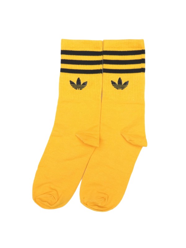 جوراب ساقدار طرح آدیداس Adidas طیف زرد