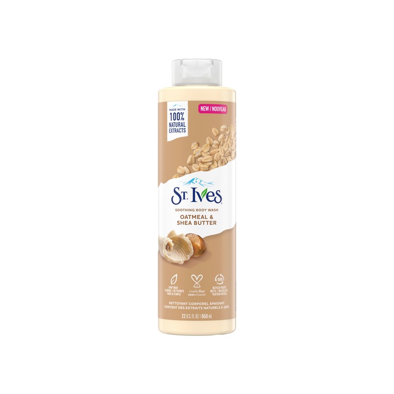 شامپو بدن مدل Oatmeal & Shea Butter سینت ایوز 650 میل