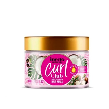 ماسک مو کاسه‌ای مرطوب‌کننده مدل سری Curl حاوی عصاره نارگیل اینکتو 300 میل