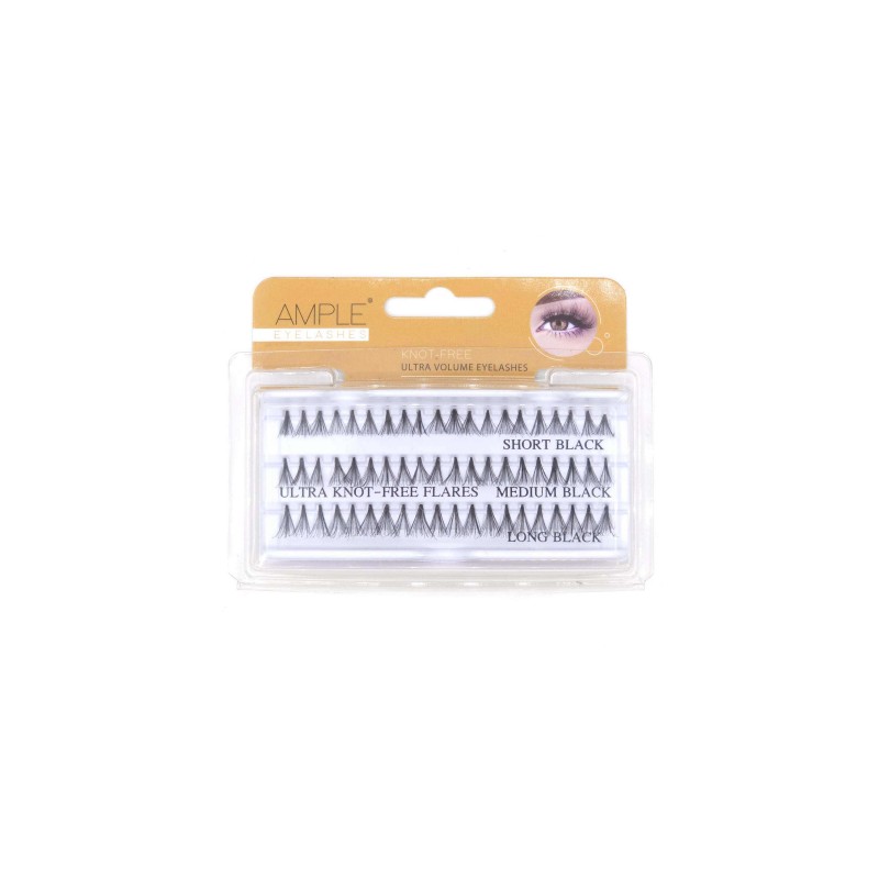 مژه مصنوعی بدون گره دار Ultra Knot-Free Flares مدل سه سایز امپل 60 عددی