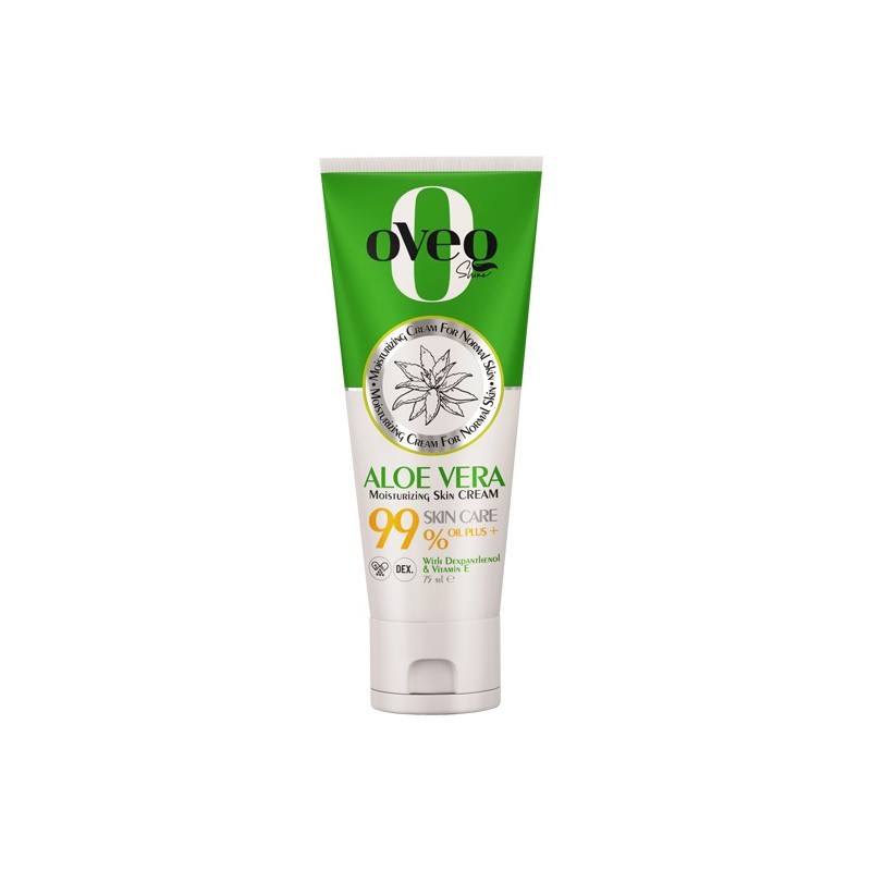 کرم مرطوب کننده و آبرسان مدل AloeVera تیوپی اوک شاین 75 میل