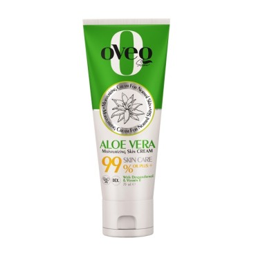کرم مرطوب کننده و آبرسان مدل AloeVera تیوپی اوک شاین 75 میل