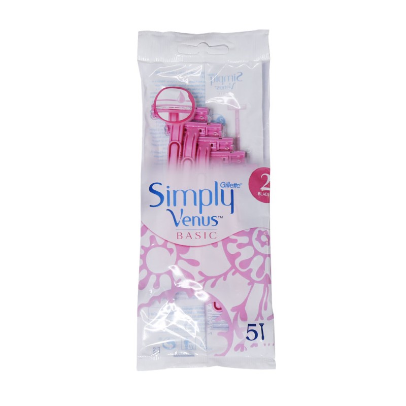 خودتراش مدل Simply Venus صورتی ژیلت بسته 5 عددی