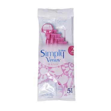 خودتراش مدل Simply Venus صورتی ژیلت بسته 5 عددی