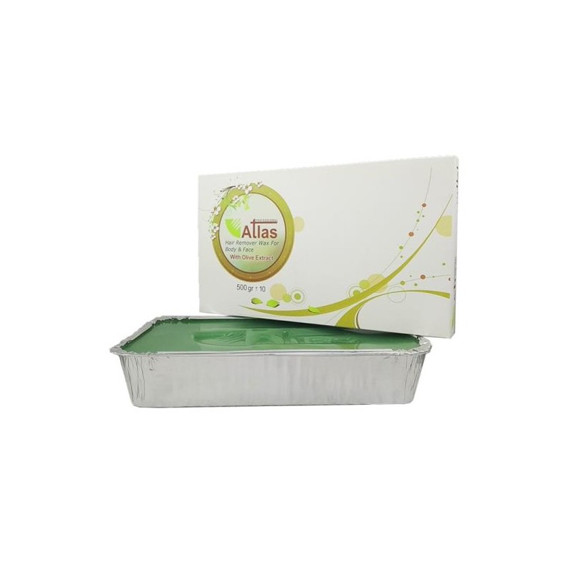 وکس اصلاح اطلس قالبی مدل عصاره آلوئه ورا وزن 500 گرم