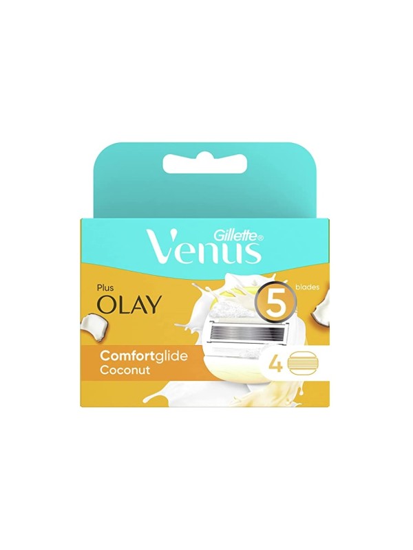 تیغ یدک چهار لبه مدل OLAY COMFORTGLIDE COCONUT ونوس بسته 5 عددی
