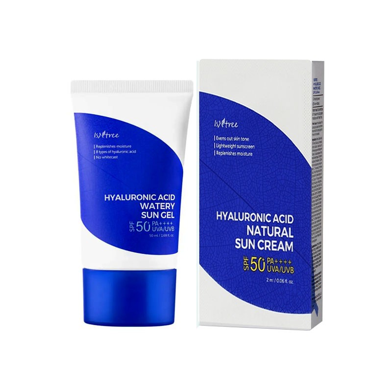 کرم ضدآفتاب مدل + Natural SPF50 سری Hyaluronic Acid ایزنتری 50 میل