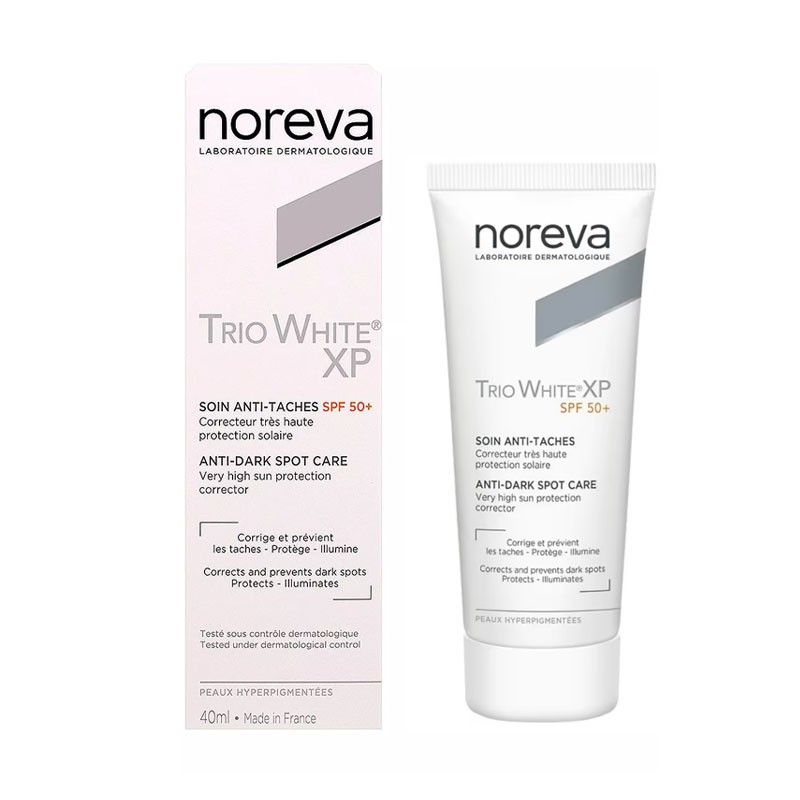 کرم ضدلک و روشنکننده مدل Trio White XP SPF50 نوروا 40 میل