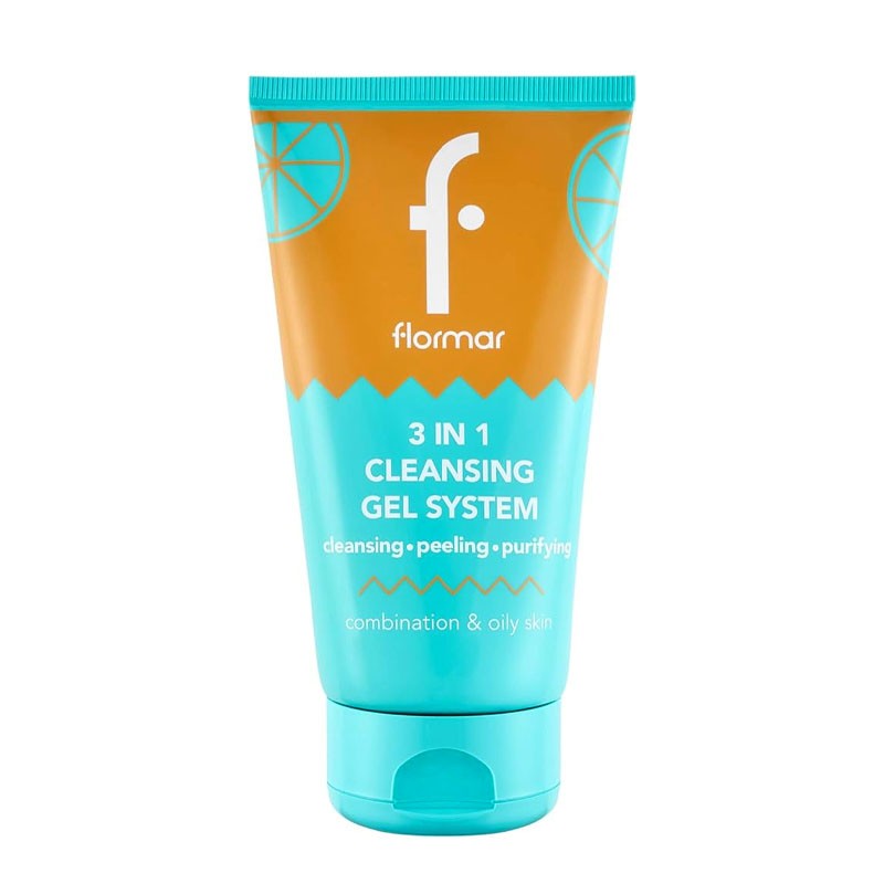 ژل شستشوی صورت تیوپی مدل 3 در 1 Cleansing فلورمار 150 میل