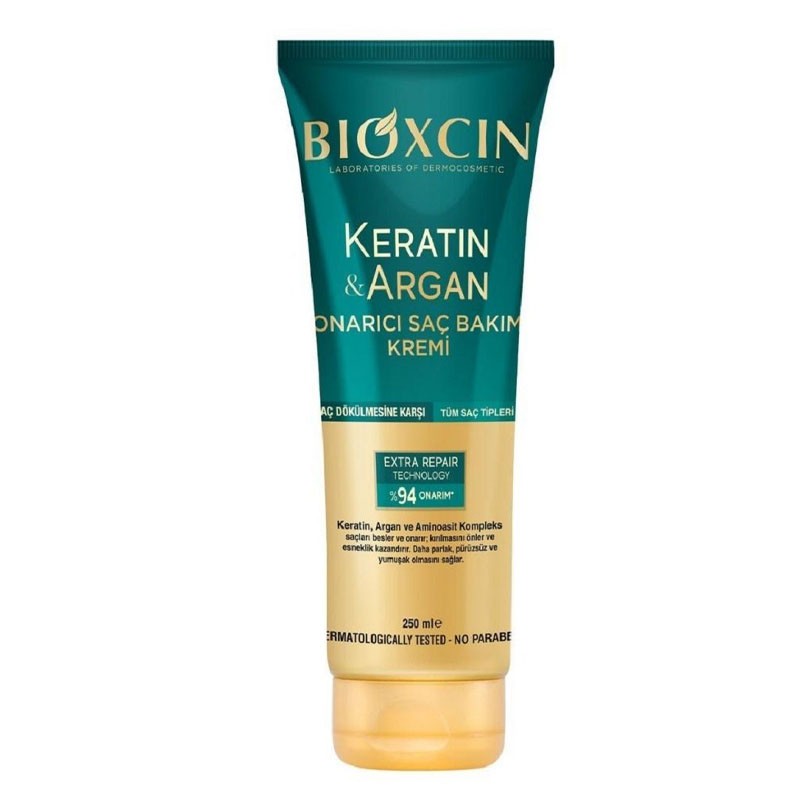 کرم مو تیوپی حاوی آرگان و کراتین نرم کننده و ترمیم کننده بیوکسین، 250 میل