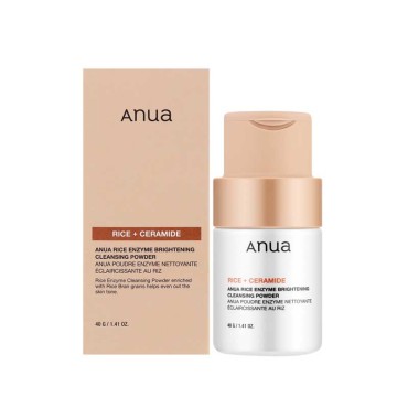 پودر شست‌وشوی صورت مدل RICE+CERAMIDE آنوا 40 گرم