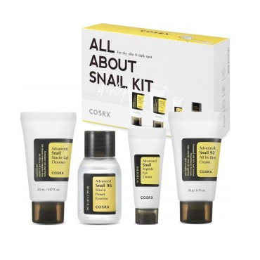 کیت آبرسان و ضد چروک حلزون مدل All About Snail Kit کوزارکس بسته 4 عددی