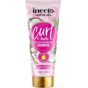 شامپو موی فر اینکتو فاقد سولفات INCTO مدل CURL CLUB حجم 250 میل