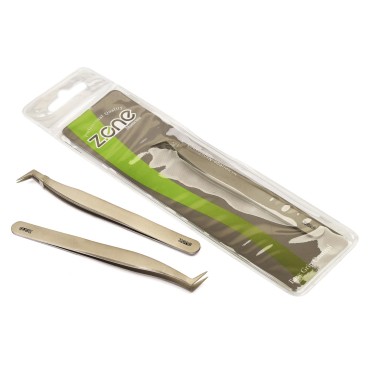 انبری کاشت مژه زد وان سرکج فلزی کد Z-115