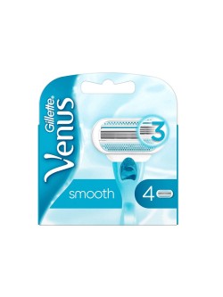 تیغ یدک زنانه 3 لبه ونوس ژیلت مدل Smooth بسته 4 عددی