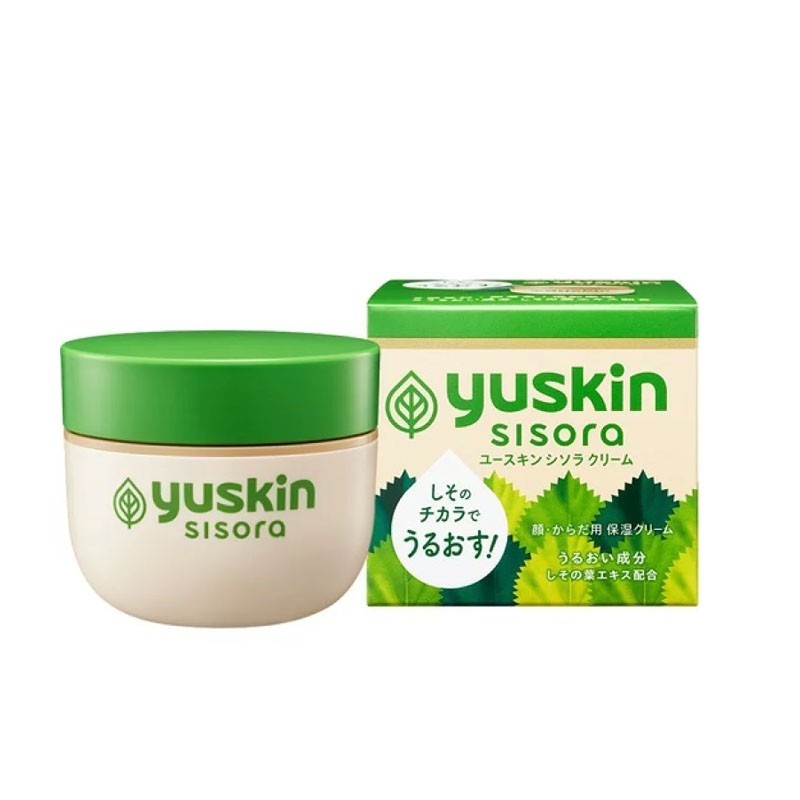 کرم مرطوبکننده یوسکین کاسهای درمانی صورت و بدن مدل Sisora (سبز) حجم 110 گرم