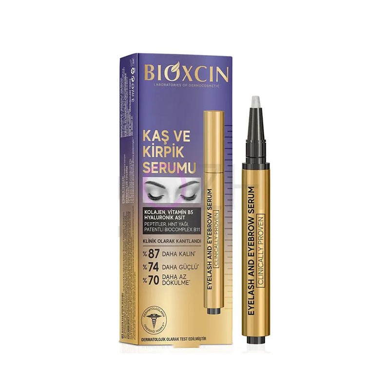 سرم تقویت‌کننده مژه و ابرو بیوکسینِ حاوی هیالورونیک اسید 3 میل