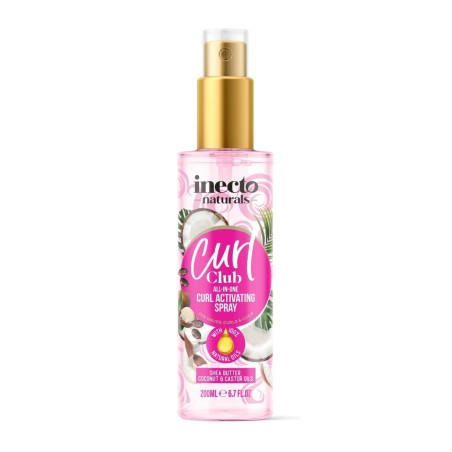 اسپری مو اینکتو سری Curl مدل احیاکننده و آبرسان مو فر حاوی روغن نارگیل حجم 200 میل