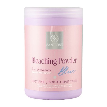 پودر دکلره سانفرس مدل آبی Blue وزن 500 گرم