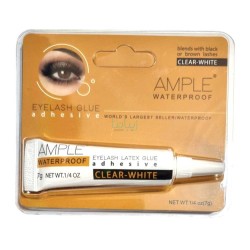 چسب مژه امپل ضدآب بی رنگ مدل Clear White وزن 7 گرم - وکیومی