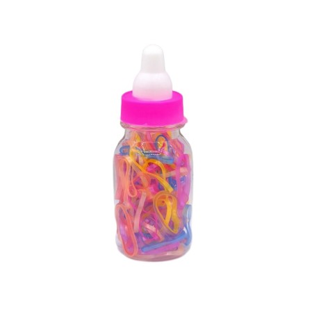 کش مو چهل گیس طرح شیشه شیر کودک مدل رنگی ضخیم کد 80-35-4