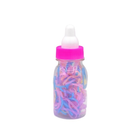 کش مو چهل گیس طرح شیشه شیر کودک مدل رنگی ضخیم کد 80-35-5