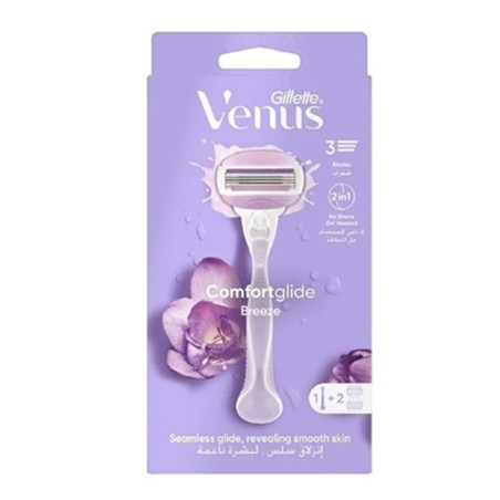 خودتراش ژیلت ونوس مدل Comfortglide Breeze (حاوی 1 دسته و 2 یدک)