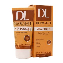 ماسک مو درمالیفت مدل با آبکشی مناسب موهای کراتینه حاوی روغن آرگان حجم 150 میل