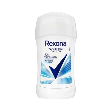 استیک ضد تعریق زنانه روسی رکسونا REXONA مدل COTTON DRY (آبی) حجم ۴۰ میلی لیتر