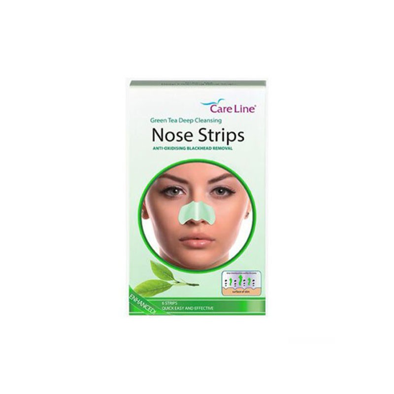 چسب بینی کرلاین Care line مدل Green Tea deep (چای سبز) بسته 6 عددی