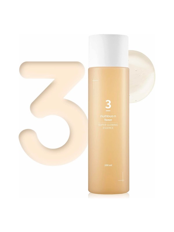 تونر آبرسان و روشن کننده پوست نامبوزین، مدل SUPER GLOWING ESSENCE 3 حجم 200 میل