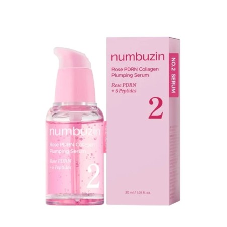 سرم صورت کلاژن نامبوزین سری ROSE PDRN COLLAGEN مدل PLUMPING حجم 30 میل