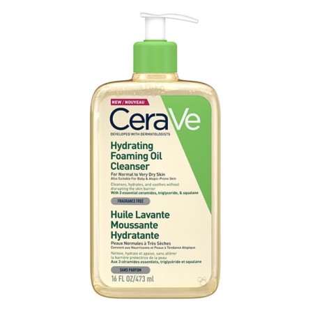 شوینده روغنی صورت سراوی مدل HYDRATING FOAMING OIL CLEANSER حجم 473 میل