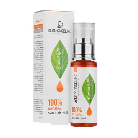 روغن پوست و مو درم انجلین حاوی روغن هویج حجم 60 میل