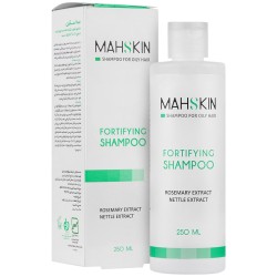 شامپو مو مه اسکین تقویت کننده مناسب موی چرب حاوی 0.3% لاکتیک اسید حجم 250 میل