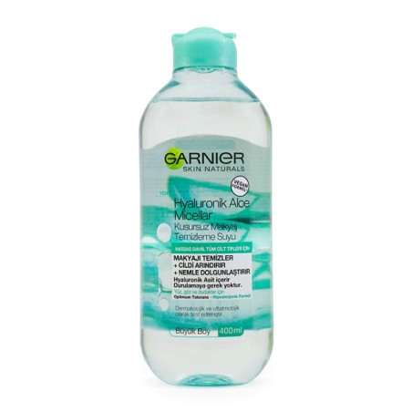 میسلار واتر گارنیر مدل Hyaluronic Aloe Acid حجم 400 میل