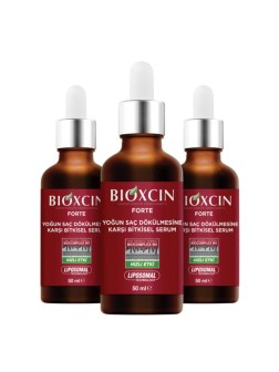 پک 3 عددی سرم ضد ریزش و تقویت کننده مو بیوکسین، مدل FORTE حجم 50 میل