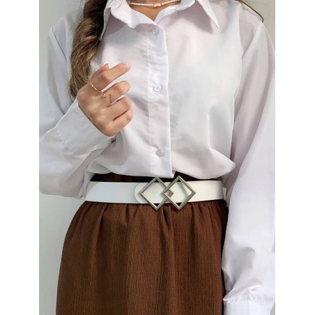 کمربند زنانه طرح دو مربع کد 35mm