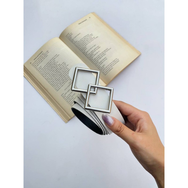 کمربند زنانه طرح دو مربع کد 35mm