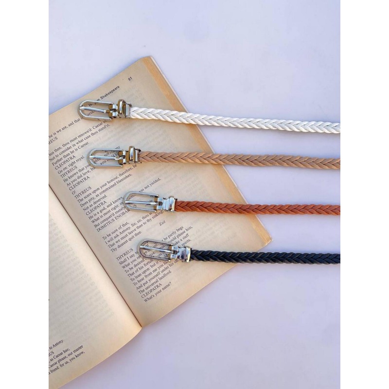 کمربند زنانه طرح بافت کد 10mm