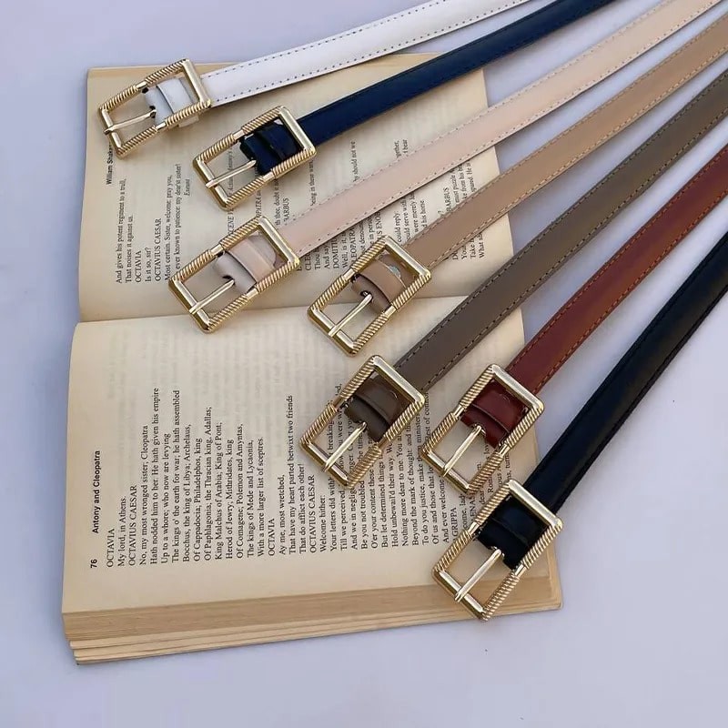 کمربند زنانه طرح کلاسیک پیچی کد 20mm