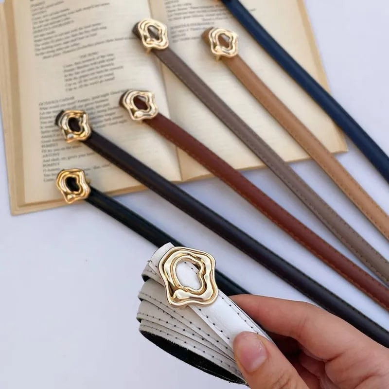 کمربند زنانه طرح موج دار نامنظم کد 15mm