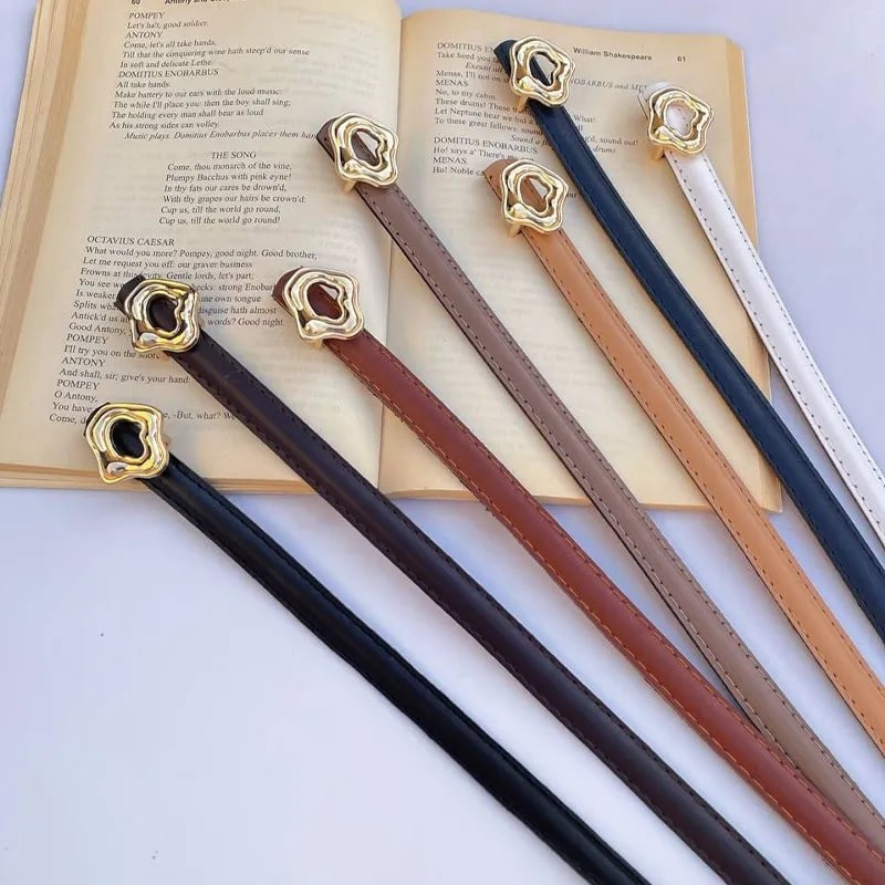 کمربند زنانه طرح موج دار نامنظم کد 15mm