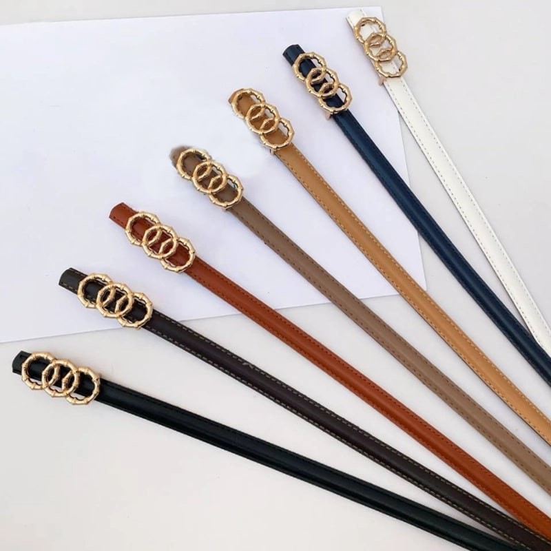 کمربند زنانه طرح سه حلقه ای کد 15mm